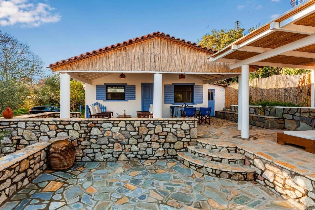The Blue House Seaside Retreat - Fully Equipped Villa Chrani Eksteriør billede